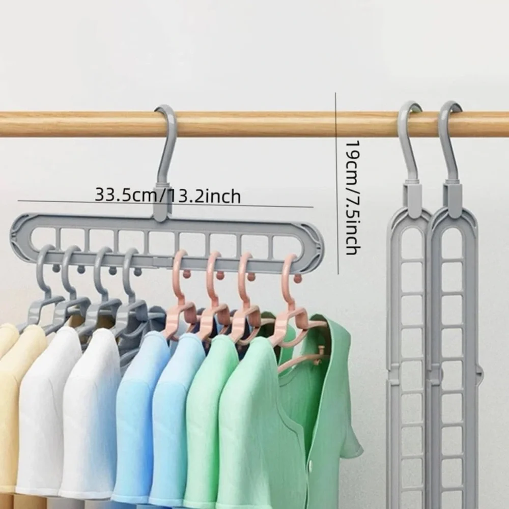 1pc Multifunction Clothes Hanger Storage Rack